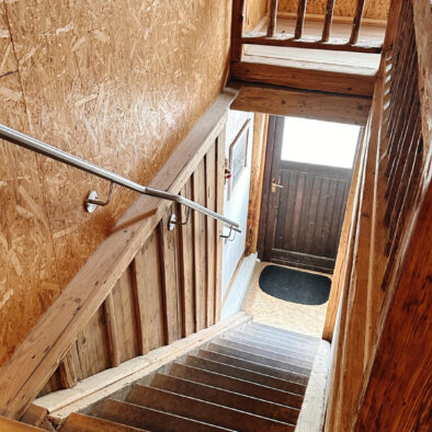 Treppe ins Obergeschoss